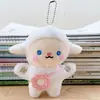 Lindo Bufanda Azul Marino Pato Peluche Colgante Llavero Decoración para Bolso de Pareja Muñeca Juguete Pequeño Juguete de Peluche