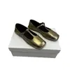 Zapatos Mary Jane de Cuadrado Francés con Tira en T para Mujer 2025 Nuevos Elegantes Planos de Cuero Genuino Planos para Mujer Zapatos Pequeños de Cuero