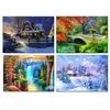 Pintura de diamante DIY paisaje pedrería punto de cruz pintura decorativa diamante completo transfronterizo exclusivo para venta directa de fábrica