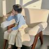 Liquidação: Blusa de Cor Sólida Meia-Gola Infantil Camisa Base de Proteína de Caxemira Tendência para Meninas Gola Média