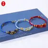 Nuevo Pulsera de Nudo de Silla de Cuerda Tejida a Mano Colorida Caballo al Éxito Pulsera DIY Hecha a Mano Tejida Año del Caballo Adorno de Cuerda de Mano para Pareja