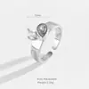 Anillo Versátil Ajustable de Moda Europea y Americana Incrustado con Circonita Nuevo Popular 2025 Anillo Abierto para Dedo Índice para Mujeres