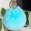 Llavero de bola de pelo de conejo rex imitación 8CM, colgante de bola de pelo de conejo rex artificial, accesorios para ropa, transfronterizo