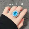 6 Cristais Artificiais Estilo Francês Resistente Pedra Preciosa Colorida Zircônia Vintage Italiano Paraíba Anel Joia Pedra Solta