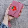 Monedero de Color Sólido con Borla de Frutas y Verduras Shein 70% de descuento Cartera Estilo Ins Cartera para Mujer Portatarjetas de Estudiante Cartera Delgada
