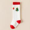Calcetines Navideños para Niños de Caña Media Otoño e Invierno Calcetines para Bebé Calcetines para Bebé Sin Costuras Calcetines Rojos de Año Nuevo Calcetines para Niños Transfronterizos Venta al por Mayor