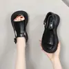 Sandalias de Verano con Suela Gruesa para Mujer para Combinar con Faldas, Nuevas Sandalias Romanas de Cuero Suave con Punta Abierta 2026, Sandalias de Playa con Suela Suave para Mujer
