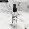 Líquido de Limpeza para Óculos Foscos Limpador de Lentes Frasco Transparente Grande Capacidade 60ml Agente de Limpeza para Óculos Pode Ser Impresso com Logo