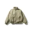 ORIGTEEN Chaqueta Piloto Americana de Cuello Alto Abrigo de Algodón para Hombre Otoño Invierno Engrosada Calidez Ropa de Trabajo Ropa de Algodón MY9018