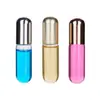 Botella de aceite esencial de 5 ml Botella de vidrio dividido de fondo redondo de 5 ml Botella de solución madre de bulbo pequeño Botella dividida portátil de viaje para muestras