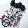 Acessórios para Kart Modificado Feito em Casa motocicleta de quatro rodas freios a disco dianteiro e traseiro suspensão esquerda direção eixo traseiro de 1 metro pneus de 6 polegadas