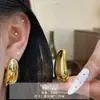 Aretes de Acero con Pin Ovalado Irregular Exagerado Europeo y Americano para Mujer, Nicho, Simples, de Nueva Moda