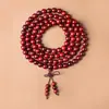Atacado Sandália de Sangue Sândalo Africano Folha Pequena Sândalo Vermelho Contas Budistas, Vários Estilos e Especificações, Pulseiras Estilo Étnico, Contas de Rosário
