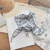 Bufanda Triangular de Tela Rayada de Colores Estilo Coreano para Mujer Moda Casual Pañuelo para la Cabeza Dulce Nicho Nuevo Pañuelo de Seda Accesorios Multicolor