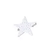 Clip para el pelo de pentagrama con estampado de lunares en blanco y negro de 5 cm, accesorio DIY, pasador decorativo lindo y juguetón estilo coreano