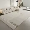 Alfombra para sala de estar, sofá, mesa de centro, alfombra de sala de estar estilo minimalista moderno, tapete para piso de dormitorio, cobertura completa de área grande