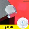 Protetor de Canto de Mesa Anti-Colisão Canto Macio Anti-Colisão Canto de Bolsa de Ângulo Reto Canto de Armário de Mesa de Vidro Capa Protetora Adesivo de Silicone Transparente