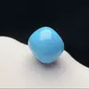 Magnesita Imitación Porcelana Azul Turquesa Estilo Vintage Cuentas Sueltas DIY Cuentas Tambor Cuentas Budistas Accesorios Estrella y Luna Bodhi Vajra
