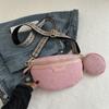 Bolso bandolera Moda Hombro Color sólido Estilo extranjero Ins Muesca 2024 Primavera y Verano Nuevo Bolso de moda Casual Pequeño Bolso de cintura