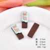 Barra de chocolate creativa juego de comida temporada escolar estudiantes bricolaje refrigerador papelería pasador cuerda para el pelo accesorios accesorios de resina