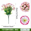 Flores Artificiales Transfronterizas de Amazon, Gloria de la Mañana, Eucalipto Falso, Decoraciones de Flores Artificiales, Arreglos de Escenas con Flores Artificiales para Decoración del Hogar