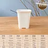 Macetas de Plástico Cuadradas para Suculentas, Macetas Gruesas Mate, Macetas Extra Gruesas con Control de Raíces para Haworthia, Sansevieria y Otras Plantas