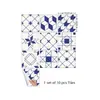 Comércio exterior à prova d'água estilo europeu retro simples adesivos de azulejo banheiro cozinha DIY costura adesivos de parede de azulejo criativo