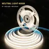 Tira de luz flexible COB 5V bajo voltaje serie completa, integración de alta densidad, iluminación uniforme sin puntos oscuros, especificaciones completas