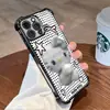 Diseño de Gato Pixelado Retro Adecuado para iPhone 16, Creativo y Personalizado Funda Electroplateada con Airbag para 15Pm, Cubierta Anticaídas en las Cuatro Esquinas para Apple 17