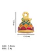 Colgante de cascabel ruyi espaciador pingo de oro antiguo accesorios para llavero de coche koi de la costa DIY