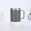 Amazon Creative Taza de 12 oz/14 oz Acero Inoxidable Taza Aislada de Doble Capa Taza con Asa para Oficina Negocios Venta al por Mayor