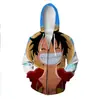 Nueva Sudadera con Capucha Cosplay Uta Hija Roja de One Piece Impresión Digital 3D Canción del Mundo Uta
