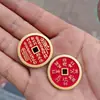 Pequeño Colgante Grueso Flor Fantasma Montaña Cinabrio Bagua Artesanías Taoístas Moneda Antigua de Cobre Colgante Estilo Popular Taoísta