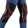 Joelheiras Esportivas de Nylon com Suporte de Mola, Joelheiras Respiráveis e Antiderrapantes para Adultos, Adequadas para Badminton, Corrida e Montanhismo
