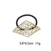 Ligas para el Cabello Europeas y Americanas Transfronterizas Caladas Geométricas Accesorios de Alta Gama para el Cabello Diadema Francesa Redonda Sin Costuras Diadema de Alta Elasticidad Cuerda para el Cabello
