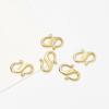 Colar Pulseira com Fivela S de Pressão de Óleo 18K Aço Titânio Acabamento Fivela Acessórios Versáteis de Aço Inoxidável Fivela Joias Artesanais DIY Venda por Atacado