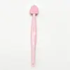 Escova de Silicone em Formato de Coração para Espinhas Limpeza Manual de Poros Faciais Escova Limpadora de Cravos Nasais Cuidado das Asas Nasais Escova para Ponta do Nariz