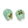 Vidrio de Gradiente Altamente Transparente Colgante Pequeño de Manzana Pendientes Hechos a Mano DIY Accesorios para Pendientes y Collares Cadena para Pulsera Cadena de Teléfono Móvil Colgante