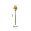 Vajilla de acero inoxidable portugués mate transfronterizo de Amazon, cuchillo, tenedor, cuchara, cuchara de postre, tenedor, 24 piezas