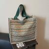 Bolsa de Ombro Única Feminina Estilo Boêmio Europeu e Americano Grande Capacidade Tendência Personalidade Retrô Popular Bolsa Tote