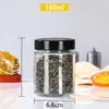 Frasco de Vidrio Sellado para Almacenamiento al por Mayor Miel Cereales Botella Redonda de Vidrio Frasco de Vidrio para Almacenamiento Botella para Pepinillos Botella para Salsa Picante