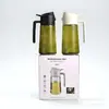 Botella Pulverizadora de Aceite de Oliva Gruesa a Prueba de Luz Verde de Gran Capacidad a Prueba de Fugas con Asa y Aceitera de Vidrio de Doble Uso Amazon