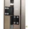 Dobradiças para Porta de Banheiro, Liga de Alumínio, Dobradiças Planas de Porta Estilo Antigo, Dobradiças para Porta de Vidro, Eixos de Aço Inoxidável, À Prova d'Água