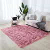 Generación transfronteriza cabello largo alfombra de lana de seda teñida anudada felpa tapete para piso sala de estar dormitorio junto a la cama resistente a la suciedad fácil de cuidar manta para sala de estar