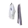 Camisa de manga larga de lino y algodón con protector solar blanco francés para mujer, cárdigan fino de verano, camisa exterior de lino, top de verano
