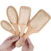 Pente de Madeira para Massagem no Couro Cabeludo Massageador de Meridianos Artefato de Relaxamento Antiestático Especial para Cabelos Longos Doméstico Feminino