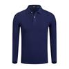 Ropa de trabajo de otoño Camiseta manga larga servicio de catering Internet cafetería tienda de té con leche parque de atracciones mesero cuello solapa workwear logo estampado hombre