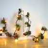 Amazon Luces de Alambre de Cobre Navideñas Luces de Cadena de Piñas LED Decoración a Batería Fruta Roja Champiñón Iluminación Ambiental para Exteriores