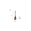 Espátula para Arroz Frito de Teca Espátula Sólida de Madera para Wok Hogareña Resistente a Altas Temperaturas Antiadherente Cuchara Especial de Madera Cuchara Ranurada Pala Utensilios de Cocina