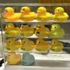 Caja de Almacenamiento Linda para Figuras, Juguetes de Patitos Amarillos Pequeños, Vitrina, Caja de Almacenamiento Transparente de Acrílico para Adornos